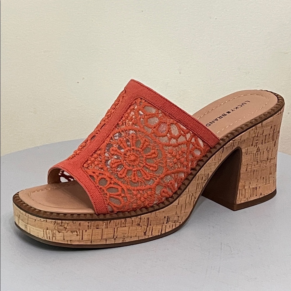 NIBLucky Brand Women's Talvy Macrame Platform Sandal